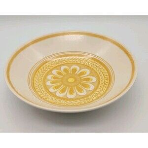 Royal China Cavalier CASABLANCA 8.5" Serving Bowl YELLOW Ironstone USA